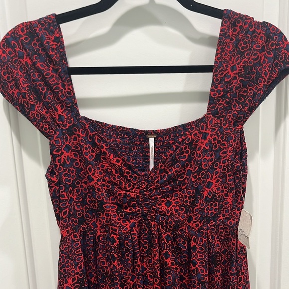 NWT Free People Tabitha Mini Dress In Black Combo Sz XS - Picture 3 of 7